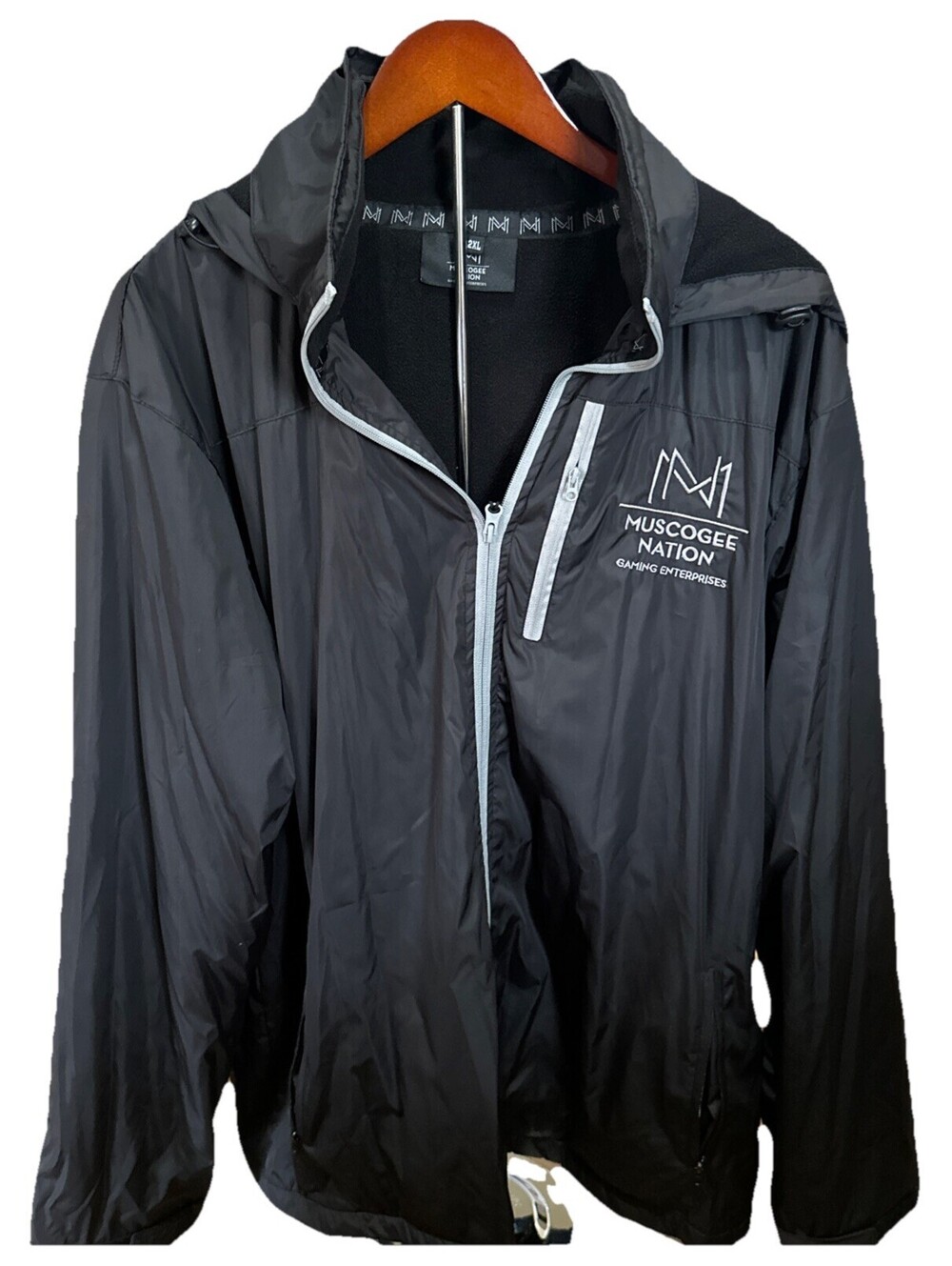 Muscogee Nation Fleece Line Jacket Size 2XL Black